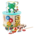 thumbnail image 1 of Activity With Bead Maze - 8 In 1 Baby Activity Includes Shape Sorter, Abacus Counting Bead Digital Clock, Gear Game, Educational Toy, 1 of 8