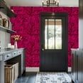 thumbnail image 6 of Peel and Stick Wallpaper Contact Paper Pink Damask Elegant Victorian Romantic Decorative Floral Damask Floral Self Adhesive and Removable 17.7in x 118in, 6 of 8