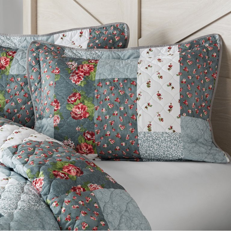 Vintage Machine Pieced Polyester Double Knit Patchwork Trip