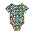 thumbnail image 2 of Rocae Colorful Easter Eggs1 for Baby Climbing Clothes Soft Baby Romper for Active Infants Comfortable and Breathable Crawling Jumpsuit Unisex Baby Outfit 9M, 2 of 8