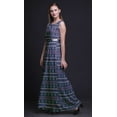 thumbnail image 2 of Bimba Ikat Robe Longue Décontractée Sans Manches à Col Rond pour Femmes, Imprimée - Très Petit, 2 of 5