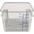 thumbnail image 2 of Carlisle 1195407 Squares 12-Quart Polycarbonate Food Storage Container - Clear, 2 of 4