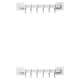 thumbnail image 4 of Cateissary Ganchos autoadhesivos, 6 ganchos de pared, estante de plástico para puerta de baño, estante de cocina, sin taladro, organizador de Type2 NO2, 4 of 6