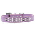 thumbnail image 6 of Two Row Pearl and Clear Crystal Size 20 Lavender Dog Collar, 6 of 9