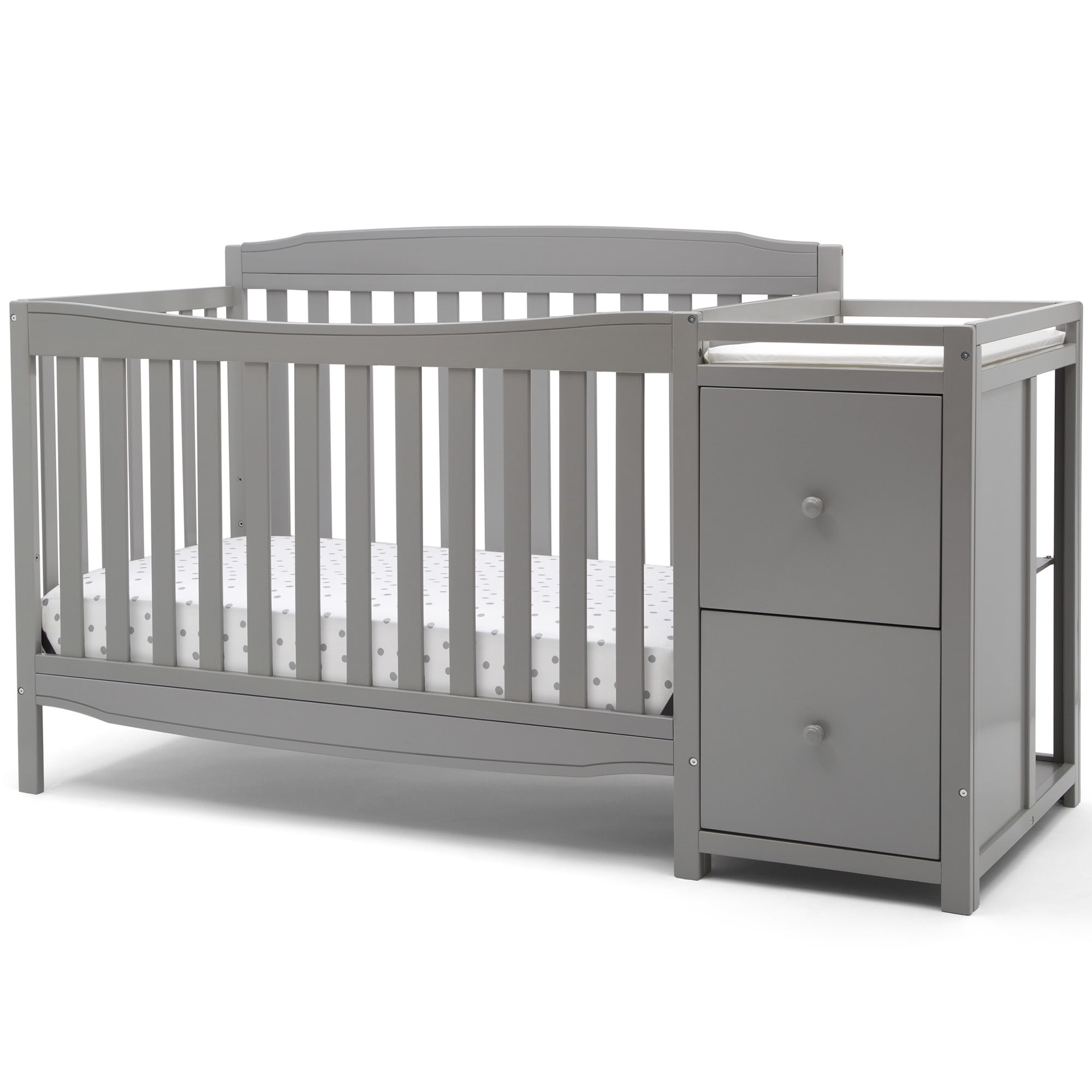delta crib with changing table