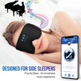 thumbnail image 2 of ZHAOCHENG Un juego (púrpura) Auriculares Bluetooth con máscara para dormir, auriculares para dormir contorneados 3D, máscara para dormir, regalo para hombres y mujeres, máscara opaca para dormir, para, 2 of 5