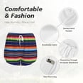 thumbnail image 4 of Salouo Blanket stripes Print Women's 2 in 1 Running Shorts Double-Layer Shorts Athletic Workout Gym Yoga Shorts Running Shorts for Women-Medium, 4 of 7