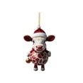 thumbnail image 2 of Holloyiver Cute Cartoon Acylic Cow Hanging Ornament, Christmas Christmas Tree Hanging Decorations Window Wall Ornaments For Home Holiday Party Festival Decor, 2 of 9