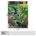 thumbnail image 4 of Shiartex Hummingbird Blankets and Throws Fuzzy Soft Warm Flower Blanket for Bed Couch Sofa Chair Travel Hummingbirds Spring Theme Gifts for Women Men 40x50in, 4 of 6
