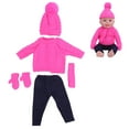 thumbnail image 4 of Vêtements de Poupée Robe, Apparence Mignonne Vêtements de Poupée Bébé, Maison de Poupée Bébé pour Chambre de Poupée Fille Q18-788 Rouge Rose pour Poupée de 43 cm, 4 of 8