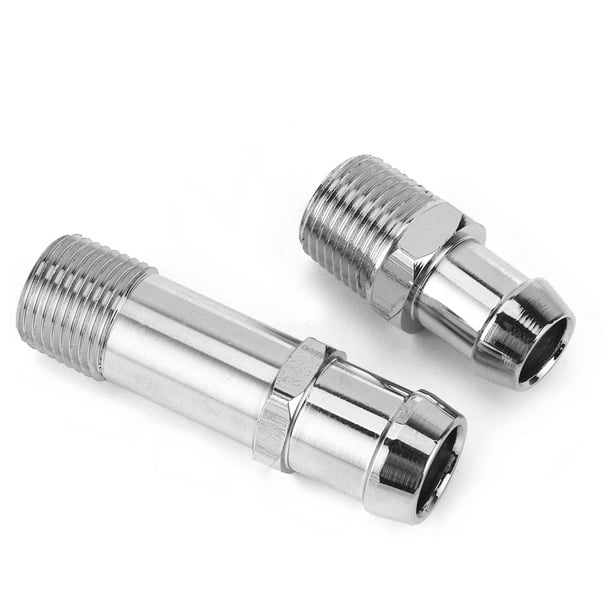 Stainless Steel Heater Hose Fitting, Anti-corrosion 2pcs Stainless