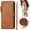Brown, variant on Decase Case for iPhone 15 Pro Max, Wallet Phone Case Leather Stand Cover with Shoulder Strap, Wireless Charging,Winered