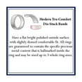 thumbnail image 3 of Decadence 10K White Gold 6mm Polished Flat Comfort Feel Plain Wedding Band, 10.5, 3 of 4