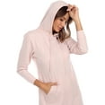 thumbnail image 3 of White Mark Women's Hoodie Sweatshirt Dress, 3 of 5