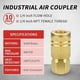 thumbnail image 3 of 1/4-Inch Brass Female Industrial Coupler,10 Pack Quick Connect Air Couplers NPT Internal for Air Hos, 3 of 5