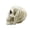 B, variant on Halloween Skull Figurine, Hear See Speak No Evil Skeleton Head Statue, Gothic Resin Home Decor for Desk, Bookshelf, Mantel, Tabletop