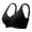 Black, variant on Women's Comfortable Transparent Shoulder Strap Cordless Backless Bra with Convertible Straps, Size M