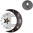 thumbnail image 2 of Péndulo de pared silencioso Reloj de pared de cuarzo con marco en forma creativa, reloj de péndulo moderno Reloj de pared Decoración del hogar para sala de estar, cocina, dormitorio, 2 of 3