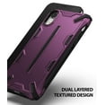 thumbnail image 4 of Ringke Dual-X Case Compatible with iPhone XR, Double Layer Heavy Duty Defense Armor Cover - Metallic Purple, 4 of 8