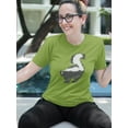thumbnail image 2 of Sketch Of A Skunk T-Shirt Women -Image by Shutterstock, Female 4X-Large, 2 of 4