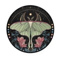 thumbnail image 2 of 36.2 Inch Round Floor Mat Beautiful Moth Carpet Decor Rug for Living Room Bedroom, 2 of 6