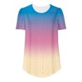 thumbnail image 6 of Lzobxe T Shirts for Women Spring/Summer Striped Round Neck Short Sleeve T-shirt,Sizes S-3XL, 6 of 7