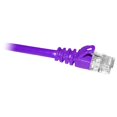 thumbnail image 2 of 100FT CAT5E 350MHZ PURPLE MOLDED SNAGLESS PATCH CABLE, 2 of 2
