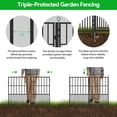 thumbnail image 4 of 16 Panels No Dig Garden Fence 34 ft(L) X 40 in(H) Animal Barrier for Yard, Patio, Garden Borders, Outdoor Decorative Fencing with Thick Pipe Metal Panels, 4 of 6