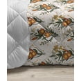 thumbnail image 3 of Panda Down Alternative Comforter, Little Smiling Animals Repetitive Motif Botany Bamboo Leaves Pattern, Microfiber Quilt for All Season, 5 Sizes, Pale Khaki Slate Blue, by Ambesonne, 3 of 3
