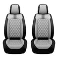 thumbnail image 2 of Front Seat Covers Fit for Toyota Crown 2023-2026, Premium Faux Leather Waterproof Breathable Anti‑Slip Seat Protectors, Black&Gray, 2 of 7