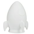 thumbnail image 2 of Hello Hobby Ceramic Paintable Bank Rocket Ship, 5.50" Height White Craft Base, 2 of 7
