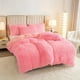 thumbnail image 2 of Juego de 3 fundas nórdicas de felpa multicolor: ropa de cama suave y cálida para dormitorio, habitación de invitados y dormitorio., 2 of 5