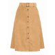 thumbnail image 2 of Inspire Chic Conjunto Falda de Pana para Mujer Cintura Alta con Botones y Cinturón Falda Midi Camel XL, 2 of 6