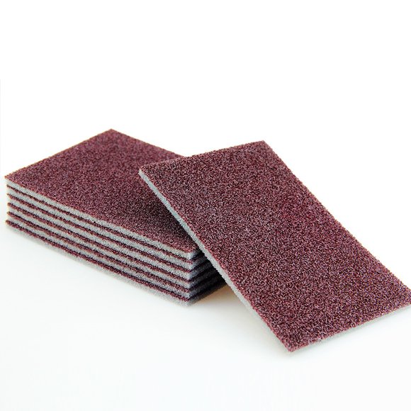 Namzi 10 pieces diamond double-sided sponge cleaner for kitchen cleaning, brown household cleaning, descaling tool for removing stains, sponge