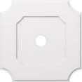 thumbnail image 1 of Ekena Millwork CMP36LE-05000 36 in. OD x 5 in. ID Square Locke Architectural Grade PVC Contemporary Ceiling Medallion, 1 of 1