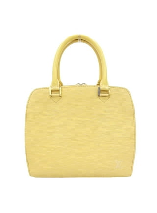 Seoul - 06.15.2021: Yellow Louis Vuitton Bag on Showcase in Store