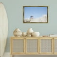 thumbnail image 3 of Stupell Industries Peering Over Lighthouse Landscape Photography Gold Floater Framed Canvas Art Print Wall Art, 31 x 21, 3 of 10