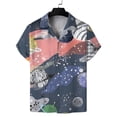 thumbnail image 2 of Camisas con ilusión óptica pop para hombre, ropa con estampado 3D, camisas hawaianas de playa, blusas de manga corta Y2K, ropa vintage, blusa con solapa, 2 of 5
