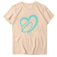 thumbnail image 1 of Blusas de Manga Corta para las Mujeres Divertido Impreso Cuello Redondo Tee, Vintage Humor Gráfico Blusas de Primavera para las Mujeres, 1 of 3