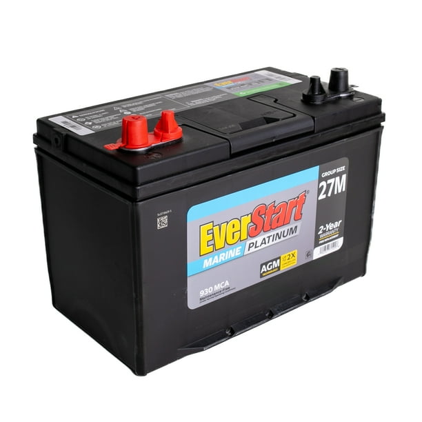 agm@ EverStart Group 27 Marine AGM Battery - Walmart Business Supplies