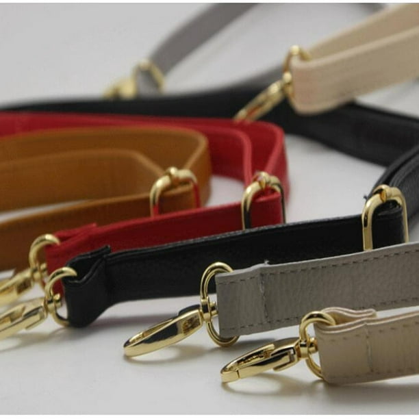 Shoulder Bag Strap Leather Adjustable Metal Hook Snaps Soft