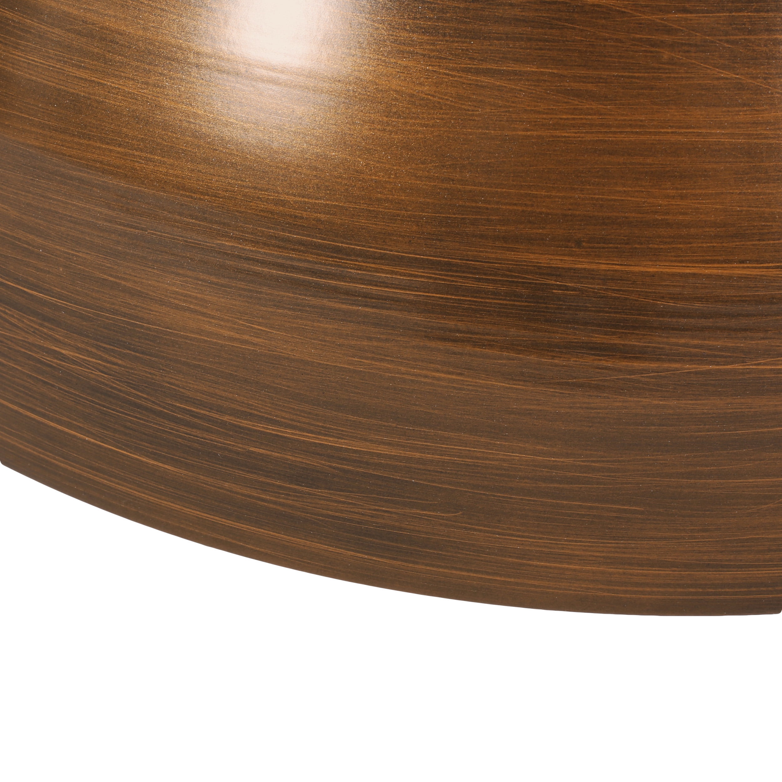 Noble House Manville Metal Hourglass Coffee Table, Brushed Antique Bronze