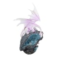 thumbnail image 2 of Pink Dragon Guarding Colorful LED Quartz Faux Geode Rock Crystal Cove Figurine, 2 of 11
