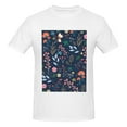 thumbnail image 4 of Bingfone Colorful Flowers Men'S Loose Fit Short-Sleeve Pocket T-Shirt, 4 of 7