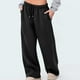 thumbnail image 3 of WILLBEST Pantalones Casuales elegantes de Pierna Ancha con Estampado de Pajarita para Mujer, para Un Ajuste Relajado y Actividades Deportivas. Extra Grande, 3 of 6