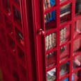 thumbnail image 3 of Southern Enterprises Armoire de Rangement pour Cabine Téléphonique en Rouge, 3 of 7