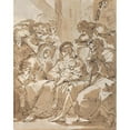thumbnail image 2 of Ubaldo Gandolfi 20x24 Gold Ornate Framed and Double Matted Museum Art Print Titled - Adoration of the Shepherds (Mid-To Late 18th Century), 2 of 4