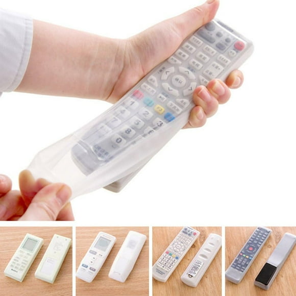 21*4.9*1.9 cm Transparent Dustproof Silicone Protective Case for TV Remote Control