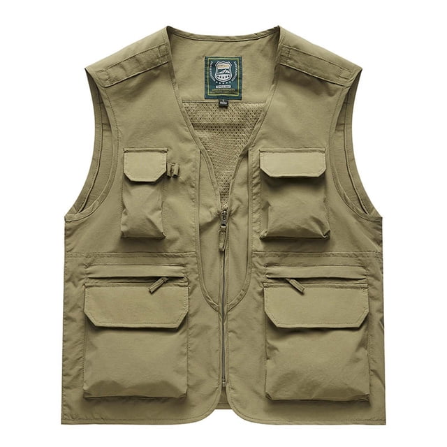 Jackets for Men Mens Work Clothes Jacket Solid Color Stand Collar Multiple Pockets Outdoor Sports Photography Leisure Coat
