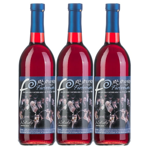 Kit de 3 Vino Tinto Farbrengen Melody Kosher 750 ml EXTRA KOSHER Farbrengen Melody